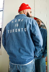 Home is Toronto Anniversary Coach Jacket - Denim