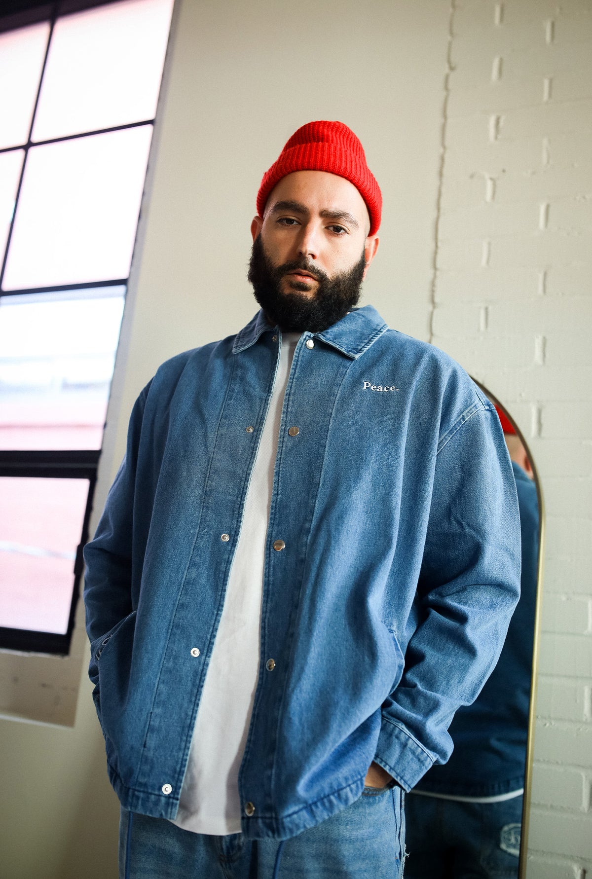 Home is Toronto Anniversary Coach Jacket - Denim