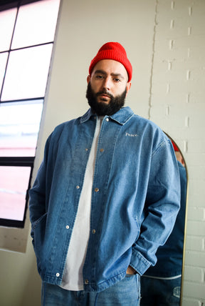 Home is Toronto Anniversary Coach Jacket - Denim