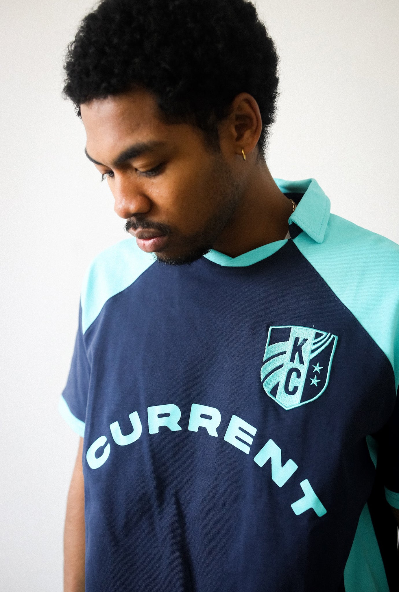 Maillot Kansas City Current Colour Block - Orage / Turquoise