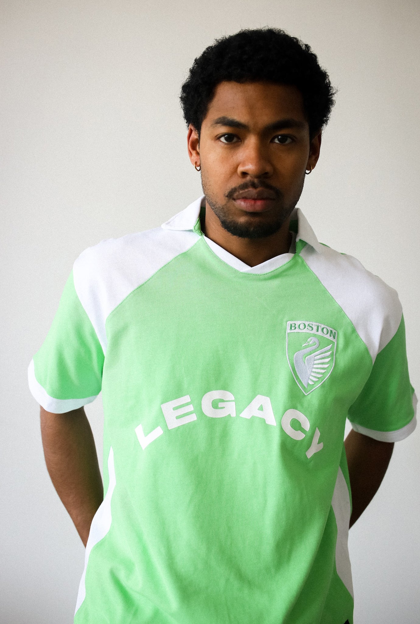 Jersey de bloque de color de Boston Legacy FC - Blanco / Verde