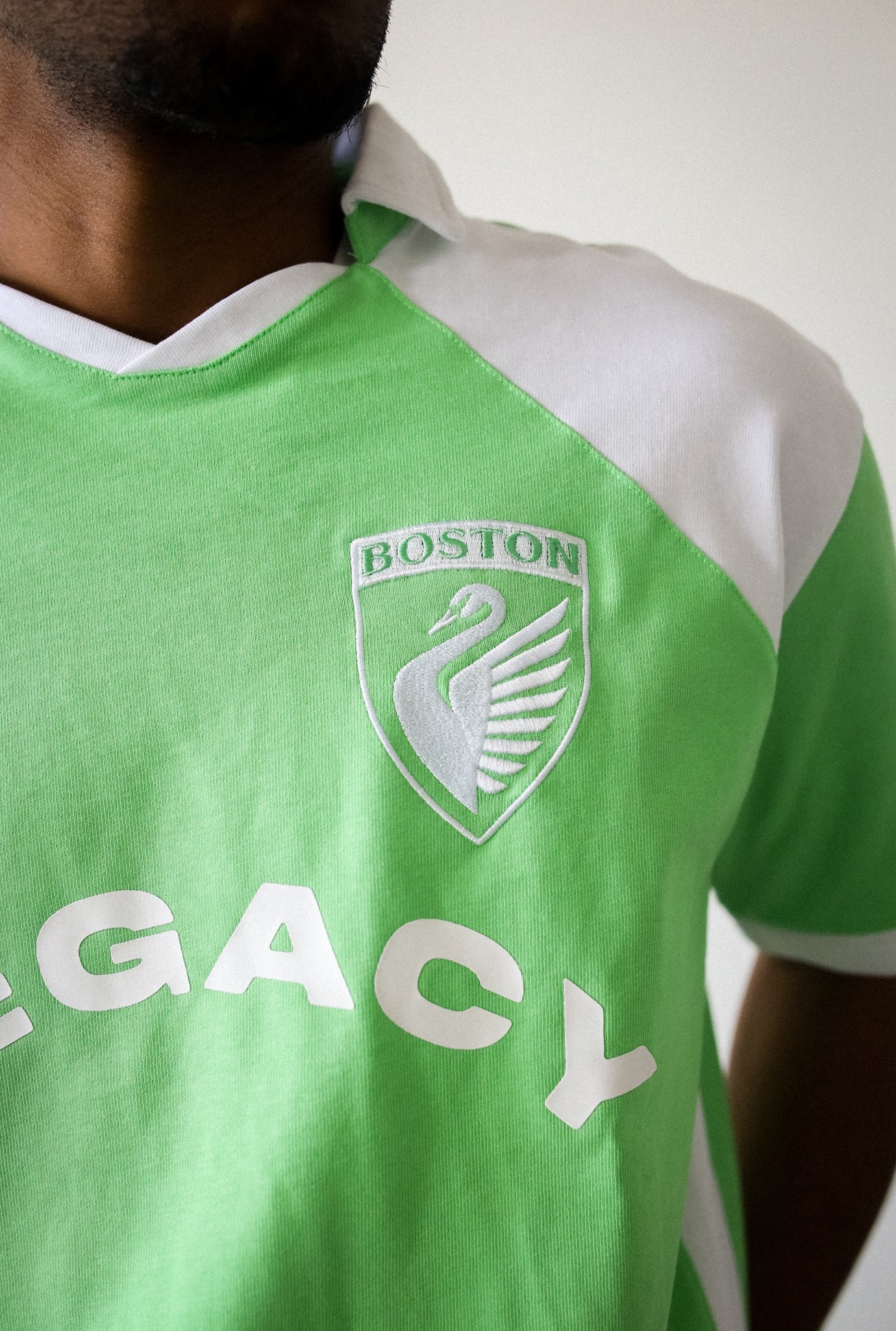 Jersey de bloque de color de Boston Legacy FC - Blanco / Verde