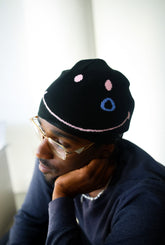 SMILEY: Being Human is Hard Beanie - Black