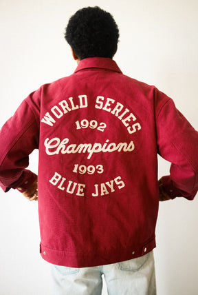 Veste de travail des Blue Jays de Toronto, champions 1992/1993 - Bordeaux