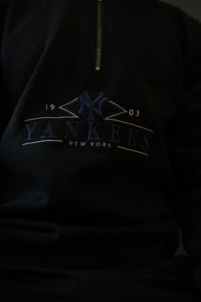 New York Yankees Quarter Zip - Black