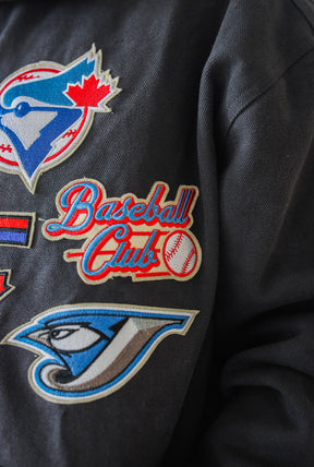 Toronto Blue Jays All Logos Work Jacket - Grey