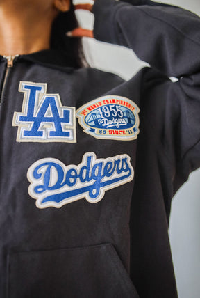 Los Angeles Dodgers Vintage Work Jacket - Black