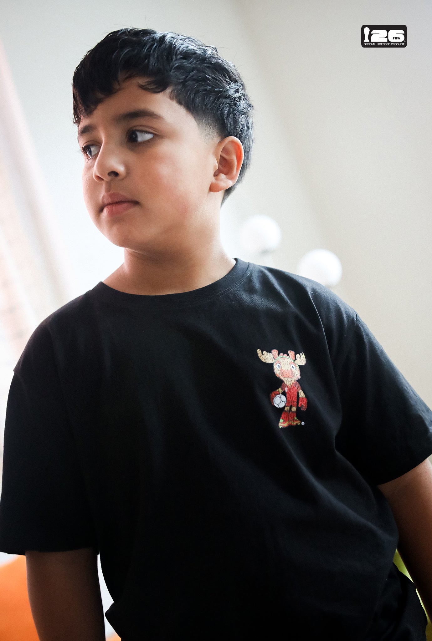 FIFA World Cup 2026™ Canada Mascot Youth T-Shirt - Black