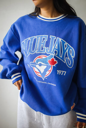 Toronto Blue Jays '92/93 Champions Heavyweight Crewneck - Royal