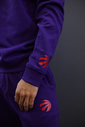 Toronto Raptors Playoffs Fleece Shorts - Purple