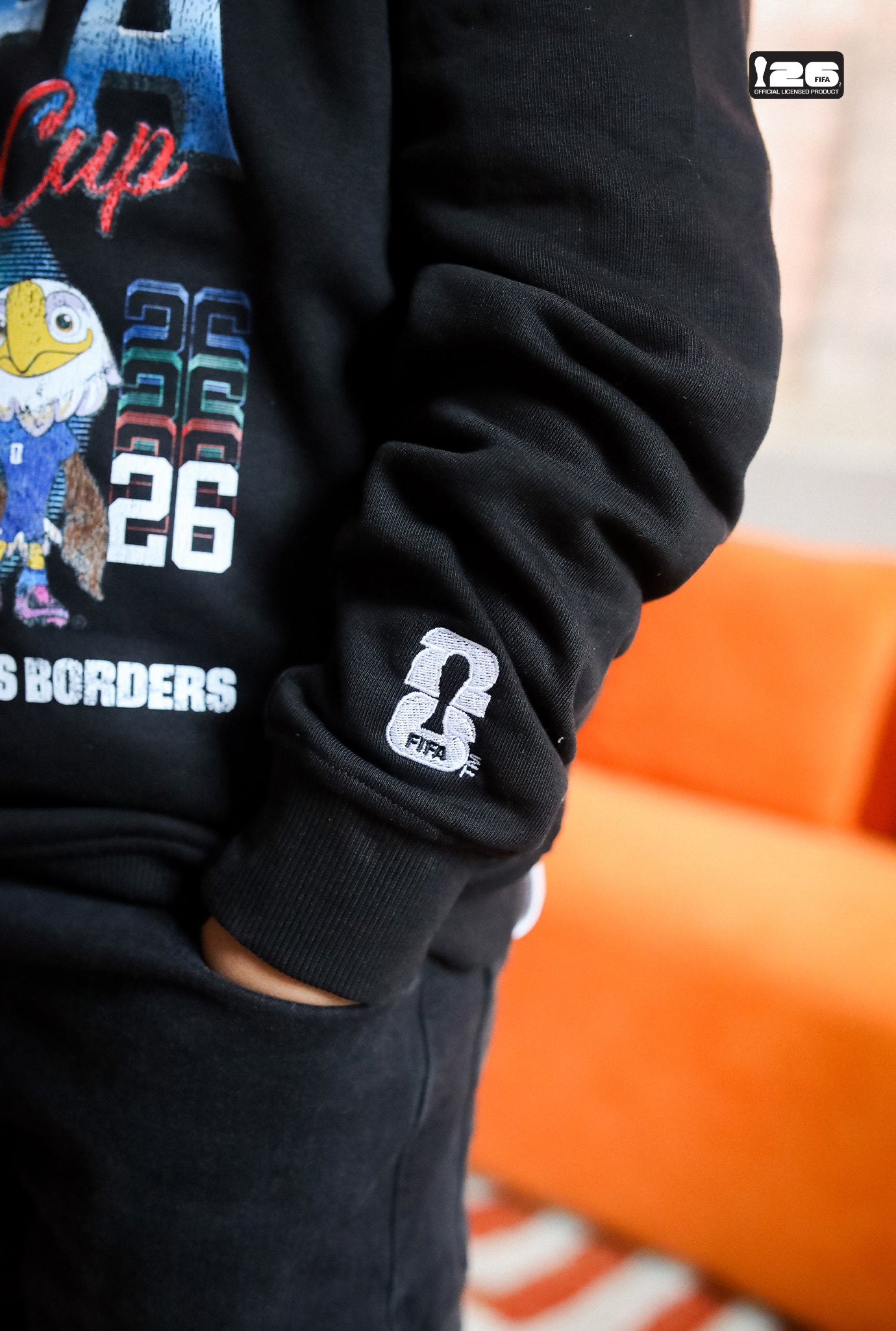 FIFA World Cup 2026™ Mascots Kids Crewneck - Black