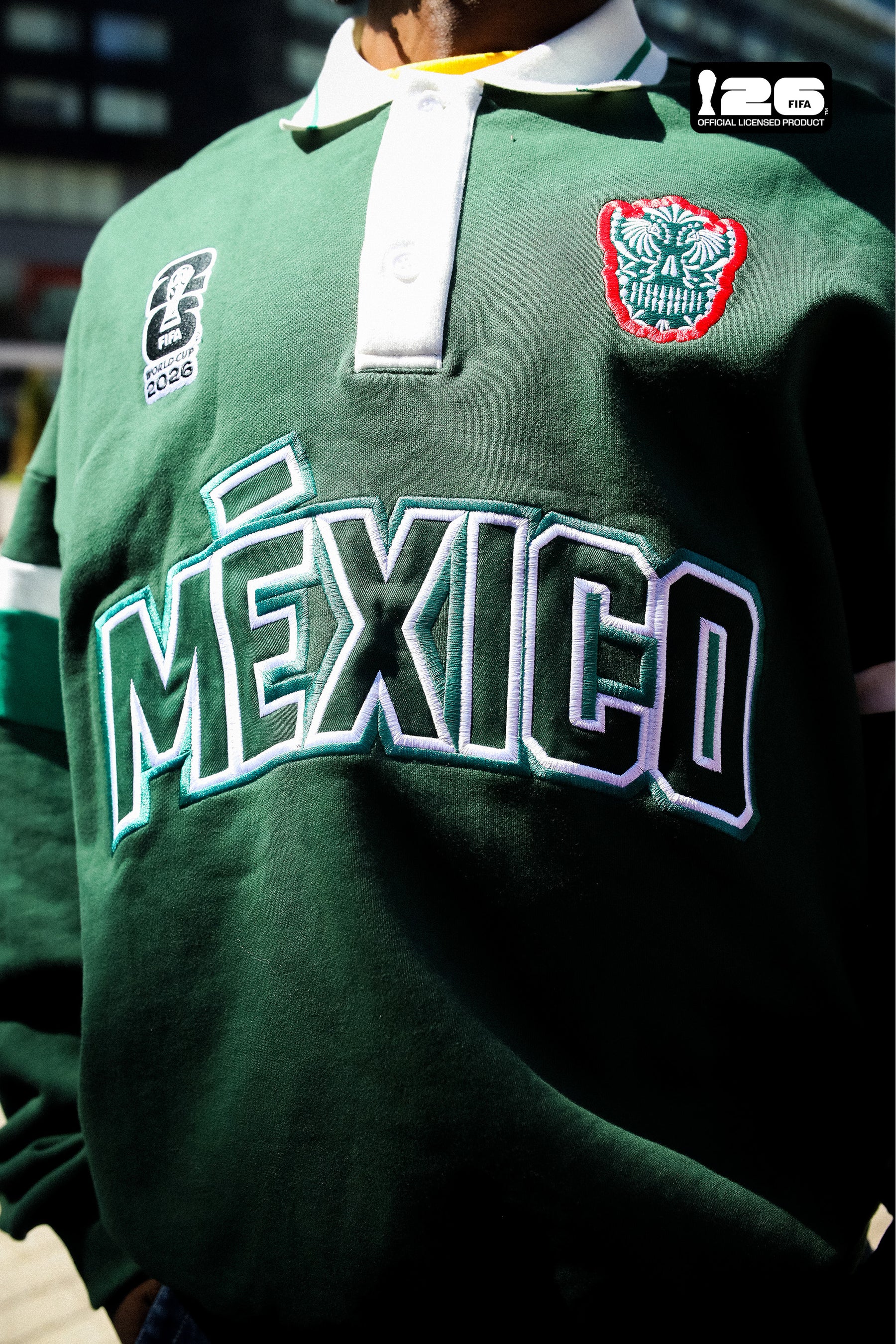 FIFA World Cup 2026™ Mexico Oversized Rugby - Dark Green / Light Green