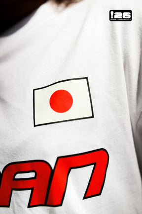 T-shirt blanc à trois logos du Japon pour la Coupe du Monde de la FIFA 2026™ - Japon