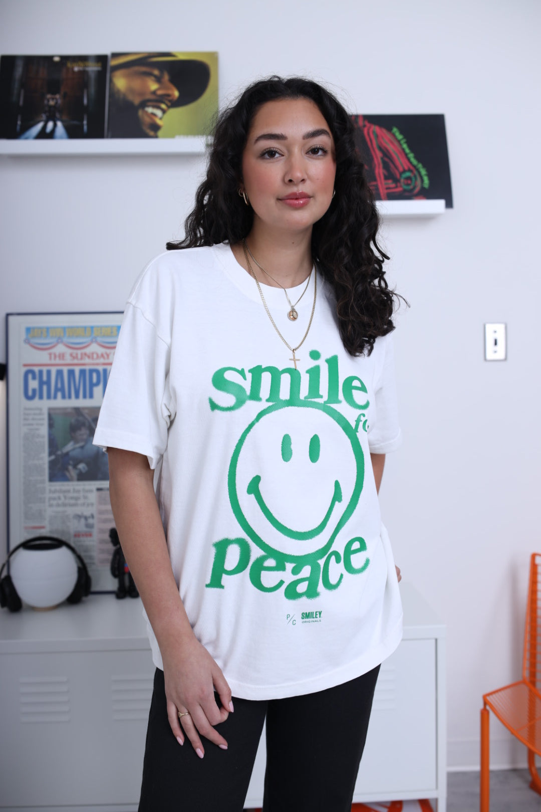 P/C x Smiley Heavyweight T-Shirt - White