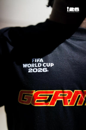 FIFA World Cup 2026™ Deutschland Tri-Logo-T-Shirt – Schwarz