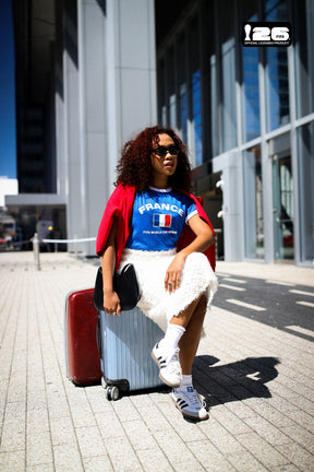 FIFA World Cup 2026™ France Cropped Ringer T-Shirt - Royal