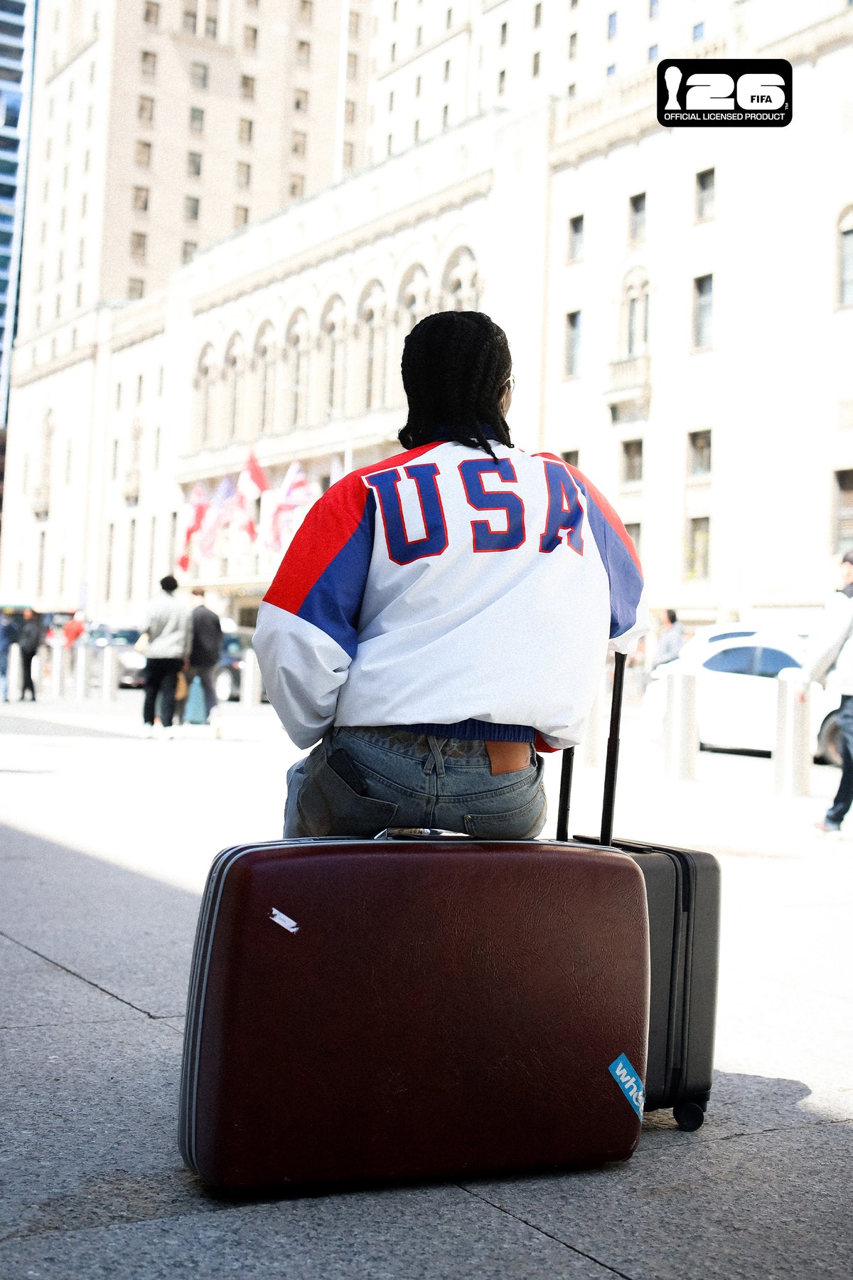 FIFA World Cup 2026™ USA Nylon Windbreaker - Navy / White