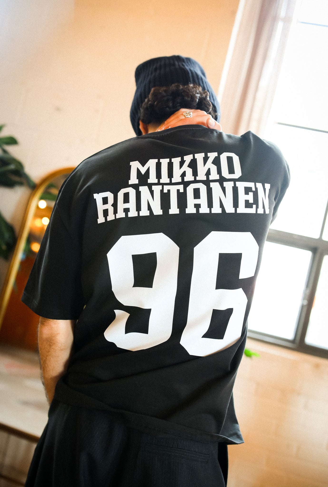 Mikko Rantanen Memorial Heavyweight T-Shirt - Black
