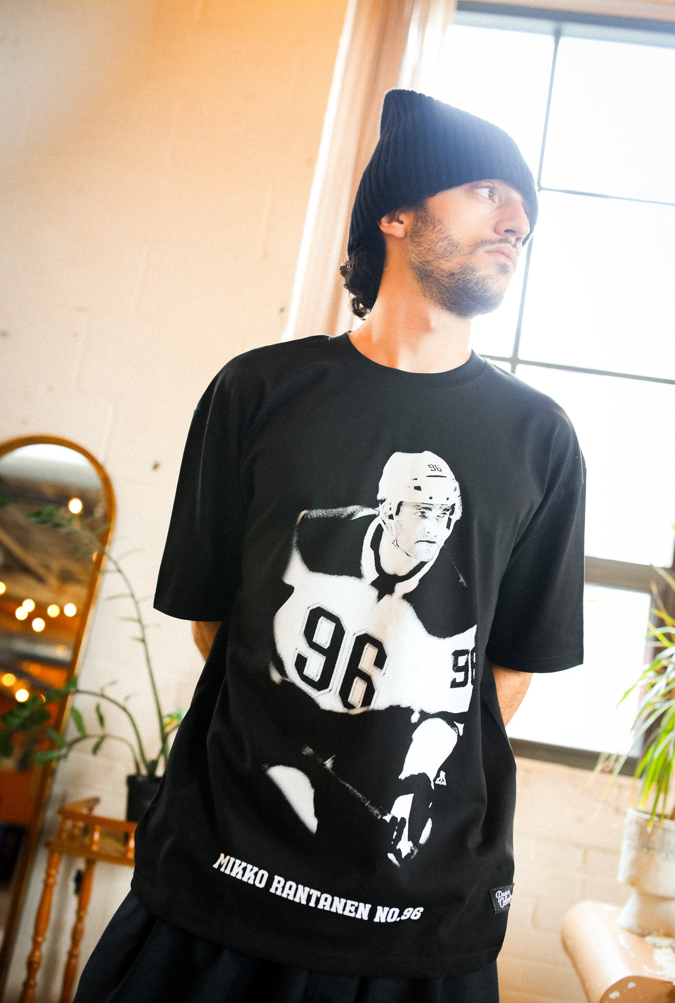 Mikko Rantanen Memorial Heavyweight T-Shirt - Black