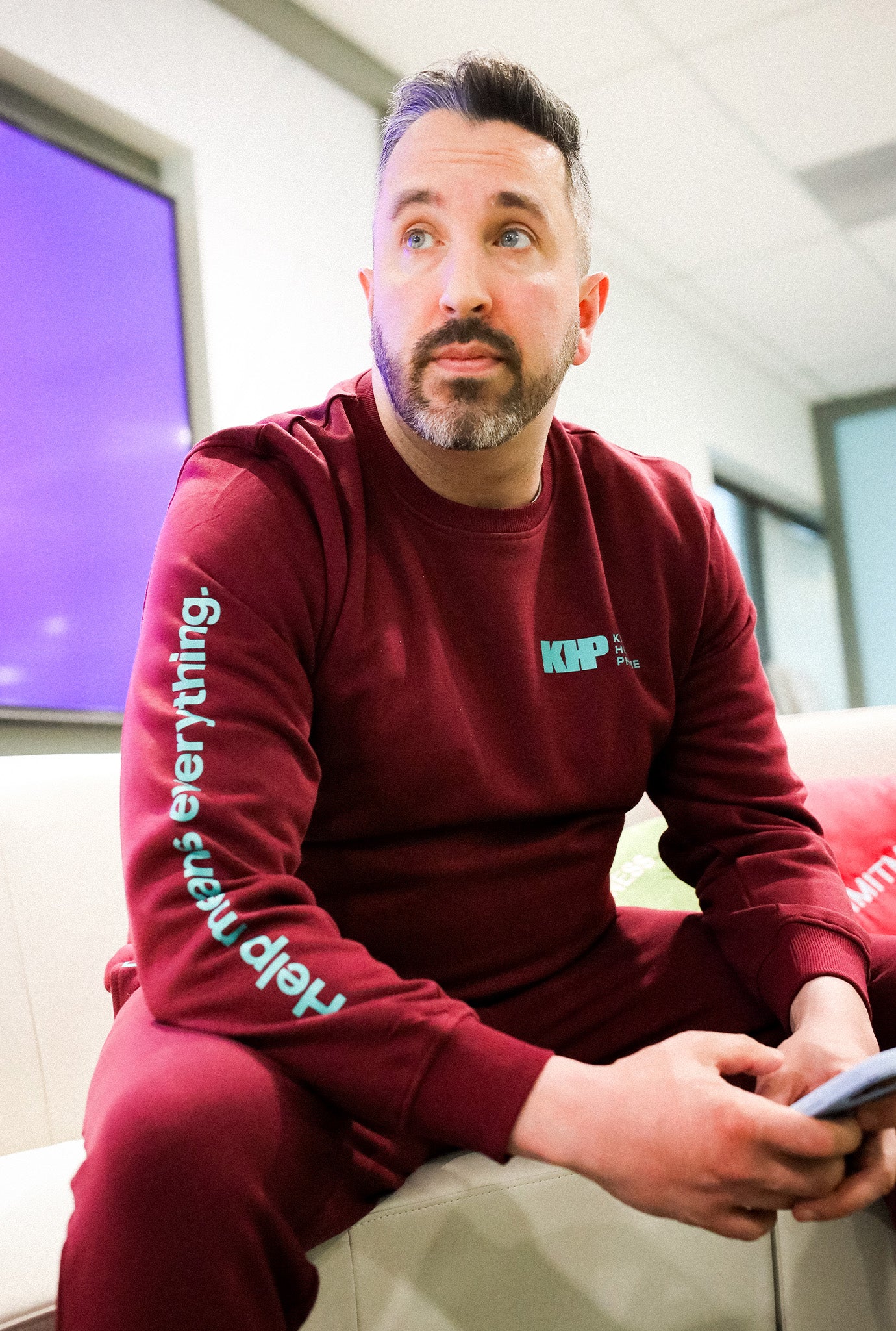Kids Help Phone Jogger - Maroon