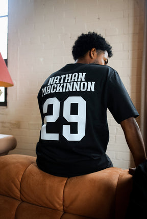 Nathan MacKinnon Memorial Heavyweight T-Shirt - Black