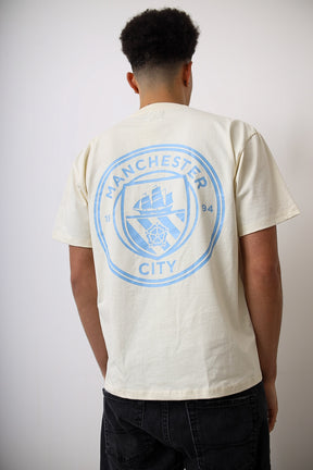 Manchester City FC Heavyweight T-Shirt - Ivory