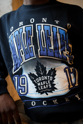 Toronto Maple Leafs Oversized Crewneck - Black
