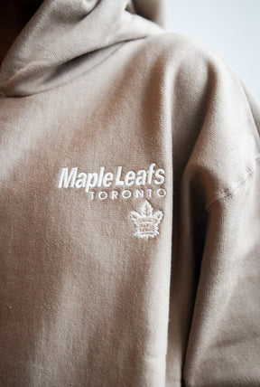 Toronto Maple Leafs Triple Foundation Hoodie - Brown