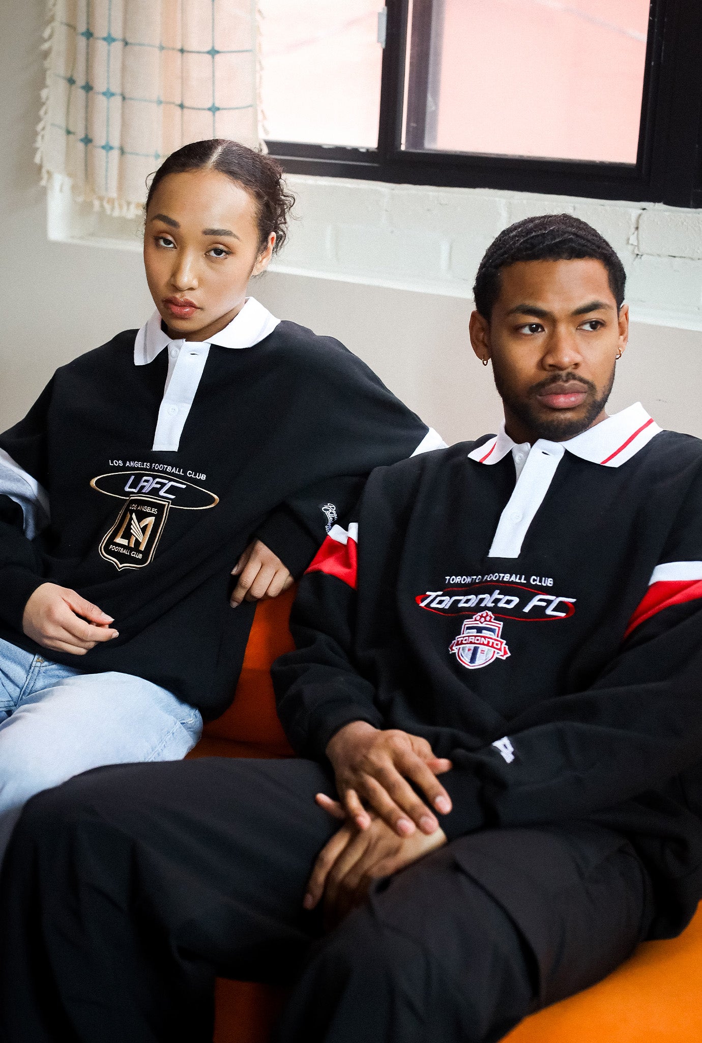 Los Angeles FC Oversized Rugby - Black / Grey