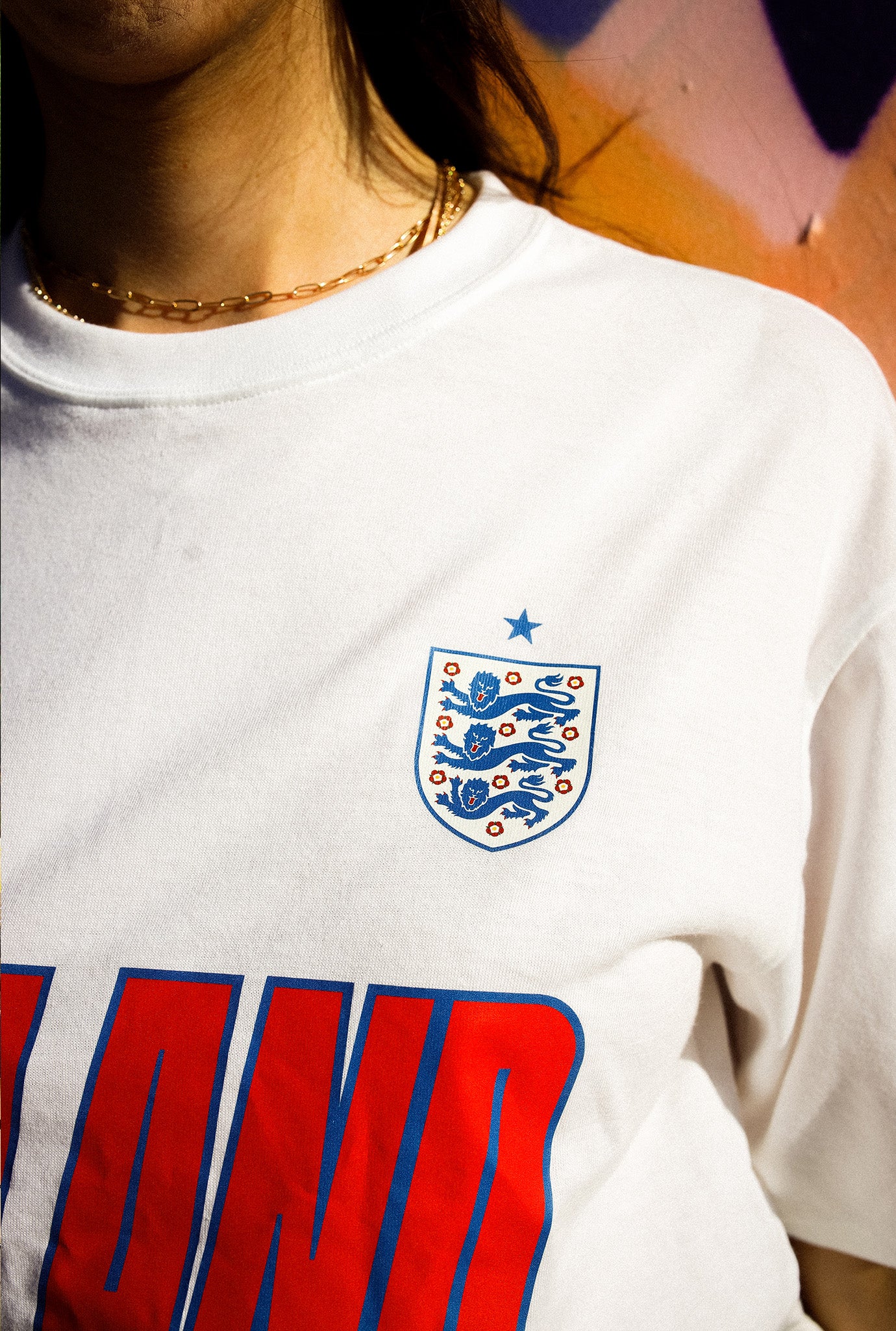 England Tri Logo T-Shirt - Weiß