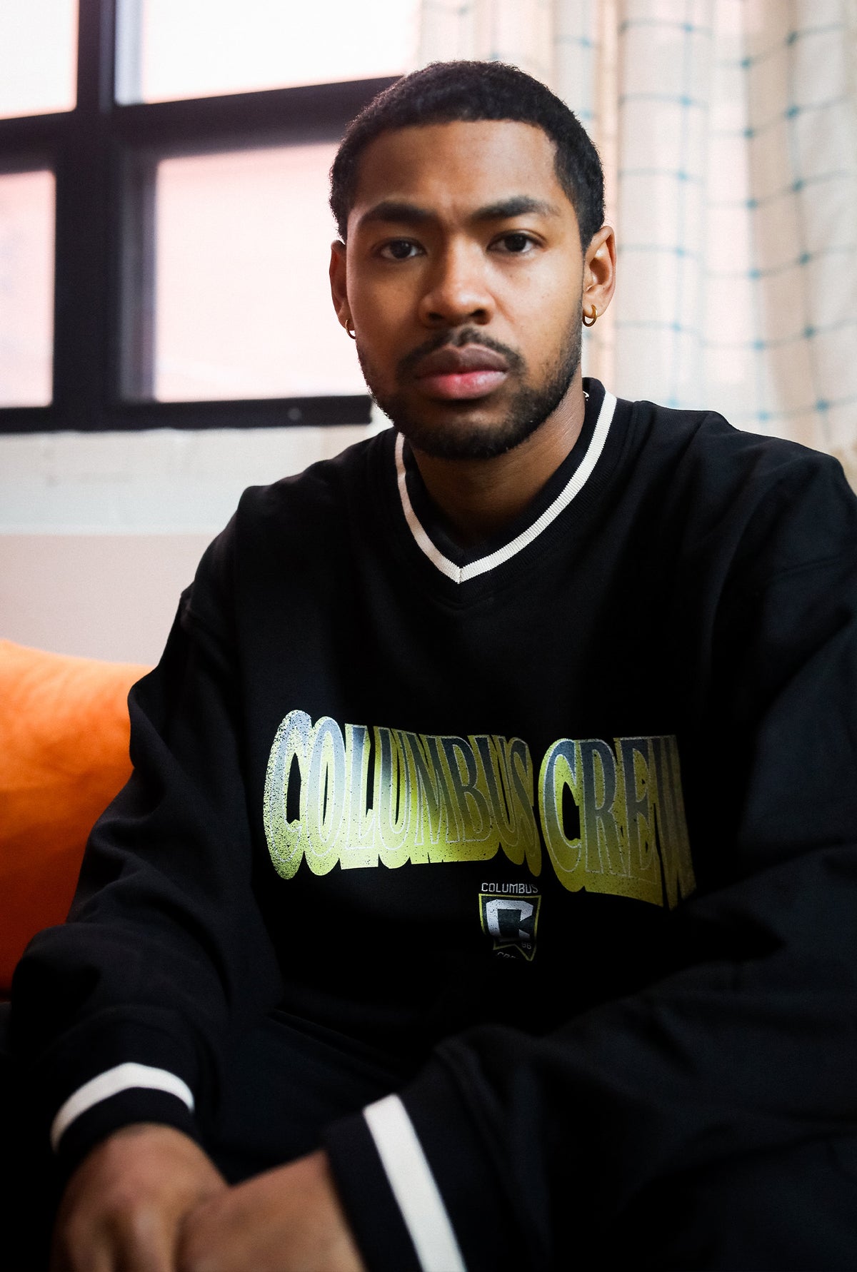 Columbus Crew V-Neck Heavyweight Crewneck - Black