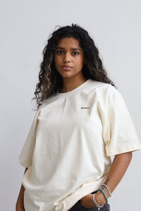 Peace Basics Heavyweight T Shirt - Ivory