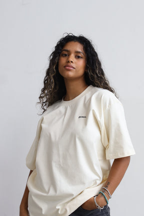 T-shirt épais Peace Basics - Ivoire