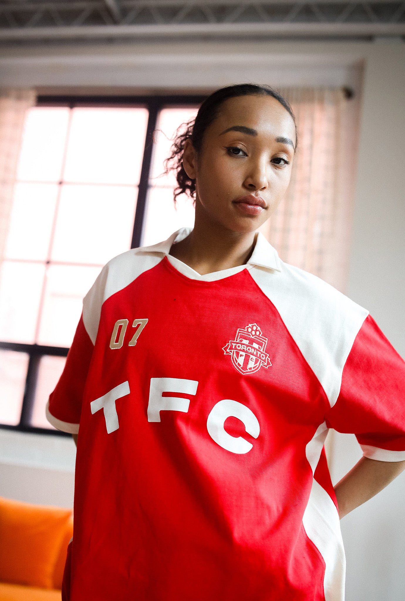 Toronto FC Colour Block Soccer Jersey - Red / Ivory