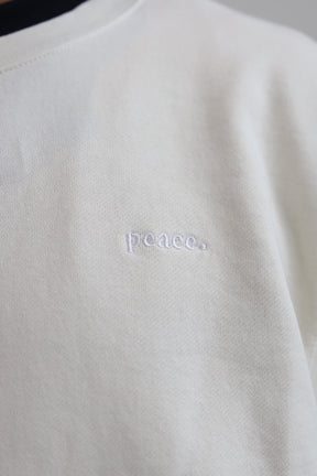 Peace Basics Heavyweight Crewneck - Ivory