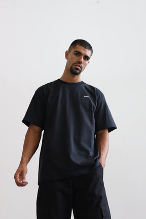 Peace Basics Schweres T-Shirt - Schwarz