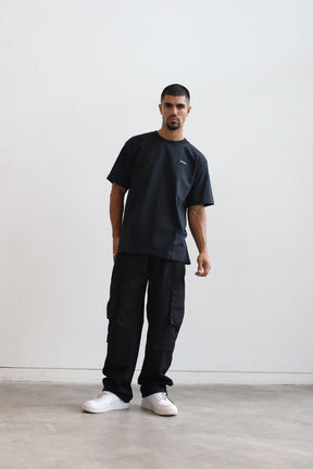 Peace Basics Schweres T-Shirt - Schwarz