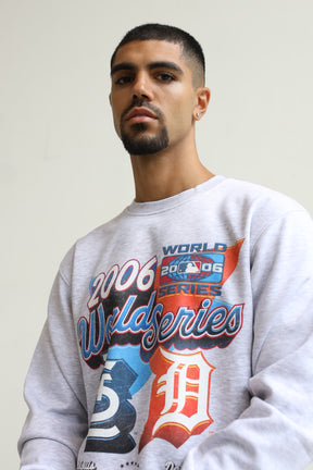 2006 World Series: Detroit Tigers Vs. St. Louis Cardinals Crewneck - Ash