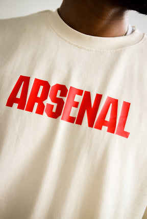 Arsenal F.C. Heavyweight T-Shirt - Ivory