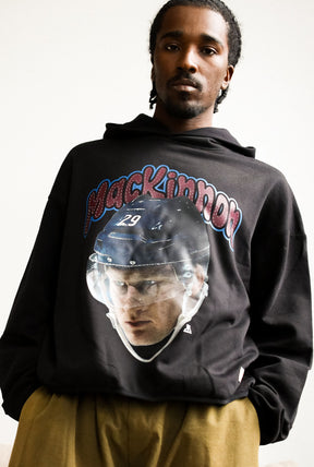 Nathan MacKinnon Relaxed Hoodie - Black