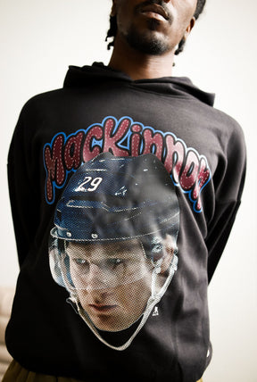Nathan MacKinnon Relaxed Hoodie - Black