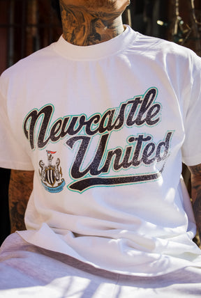 Newcastle United  Vintage Heavyweight T-Shirt - White
