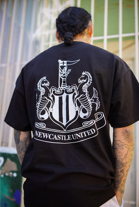 Newcastle United Essentials Heavyweight T-Shirt - Black