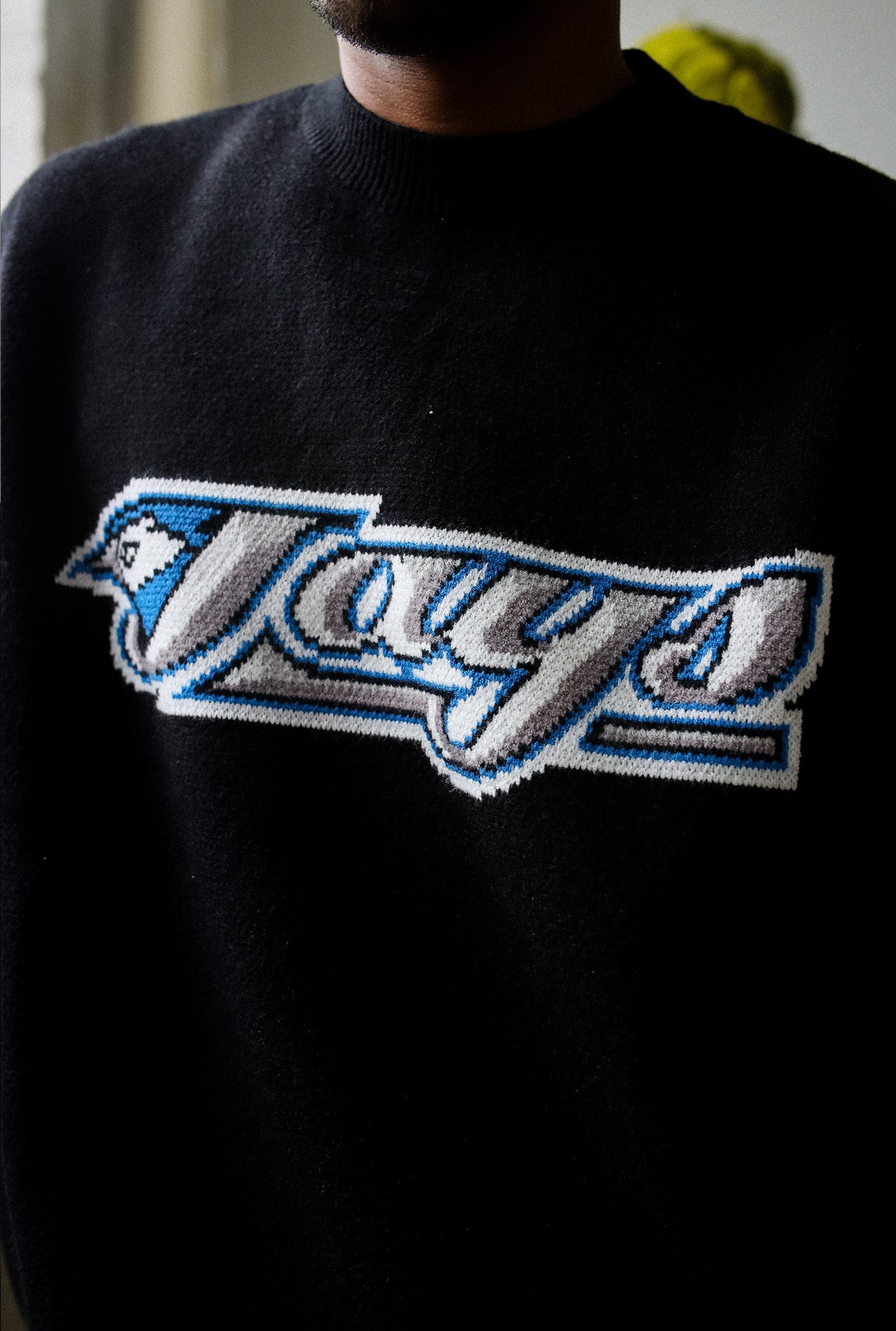 Toronto Blue Jays Vintage Knit Sweater - Black