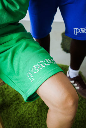 Peace Basics Fleece Shorts - Green