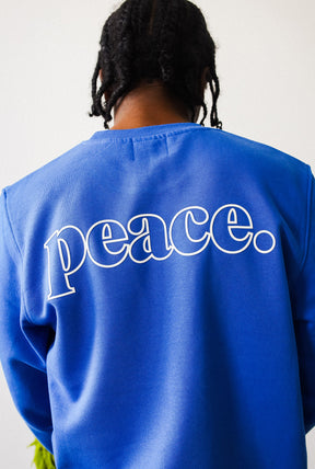 Peace Basics Crewneck - Royal