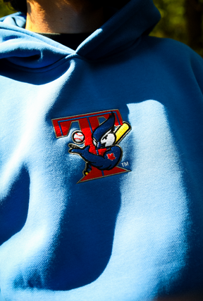 Sweat à capuche vintage épais des Blue Jays de Toronto - Bleu roi