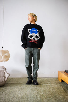 Toronto Trash Teddy Knit Sweater - Black