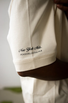 New York Mets Preppy Heavyweight Pocket T-Shirt - Ivory