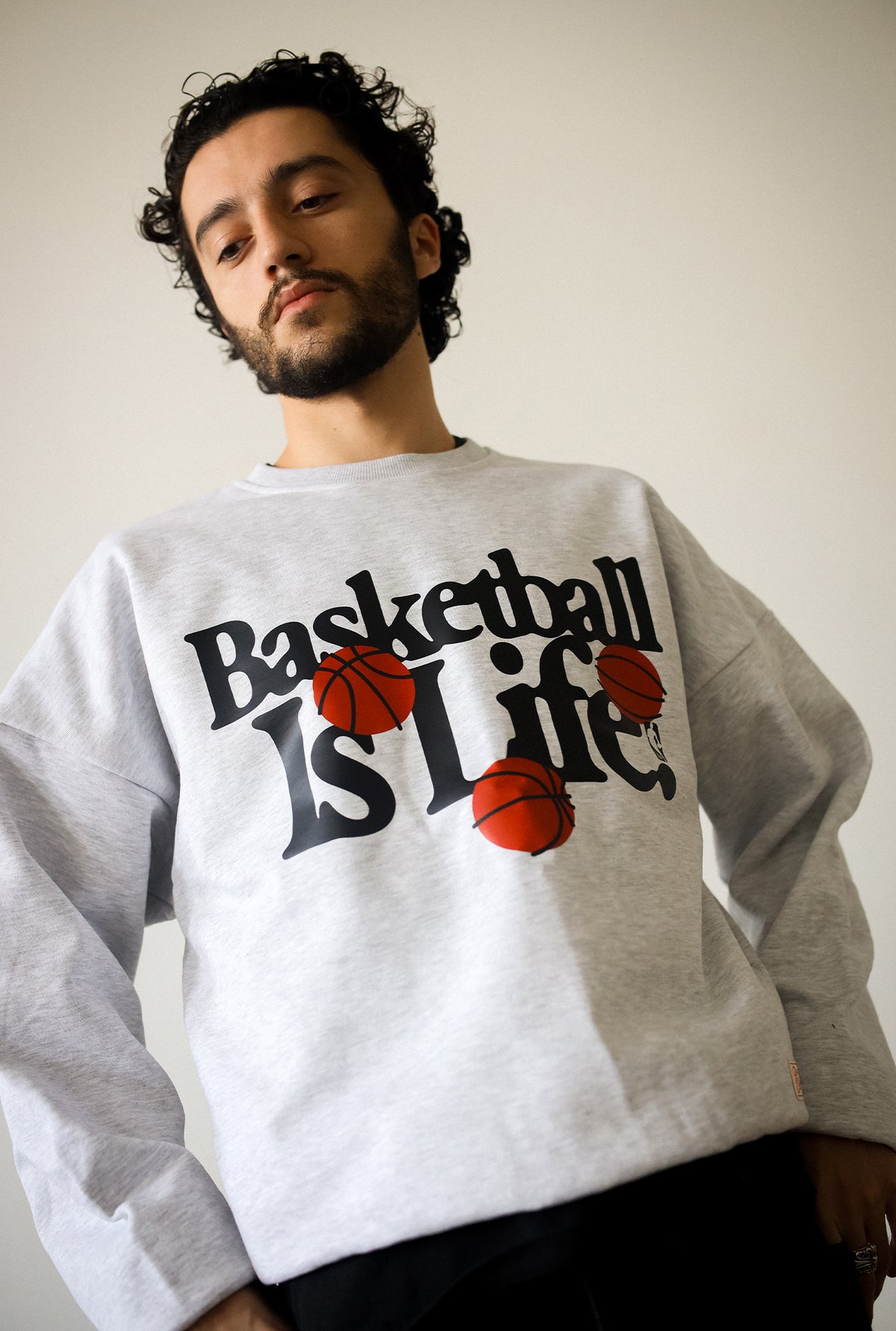 Basketball is Life SuperHeavy™️ Crewneck - Ash